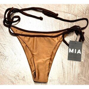MAI MIA Sadie Bottoms Chocolate Caramel Bikini S